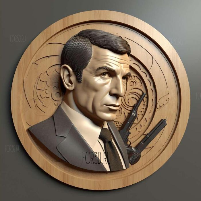 james bond 3 stl model for CNC